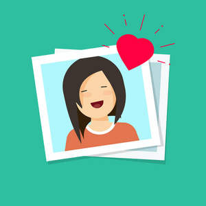 卡通女人与键图片