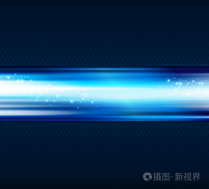 抽象的蓝色光闪亮背景