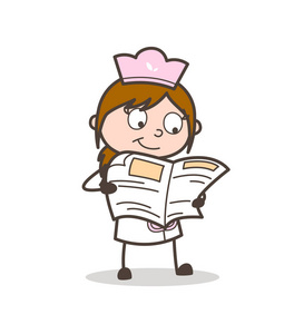 报童卖报纸圆卡通写意画的卡通报纸平面设计卡通插图祖父和祖母坐在