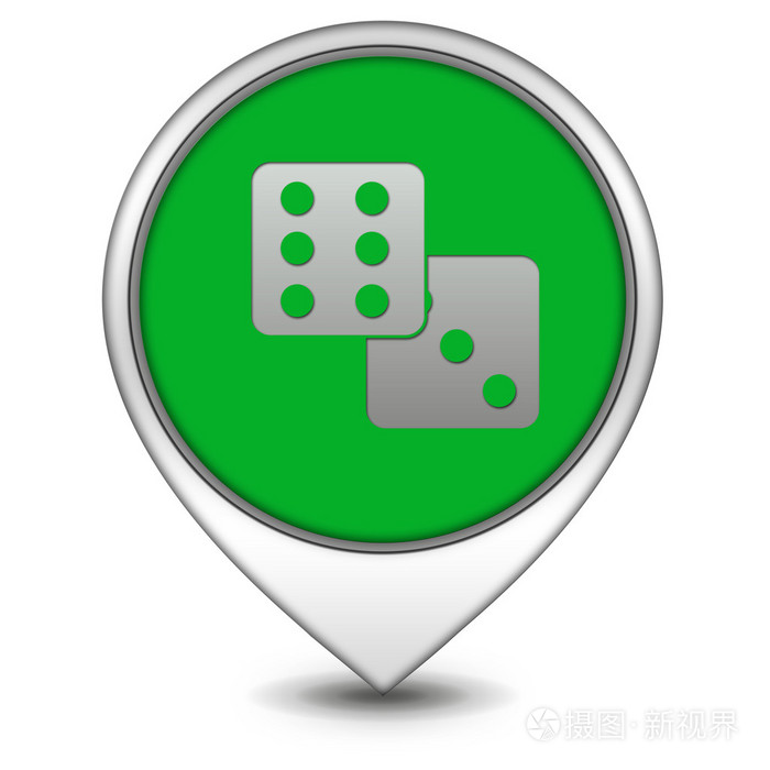 白色背景上的游戏指针图标