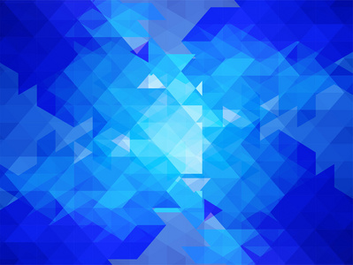 蓝色抽象几何背景矢量