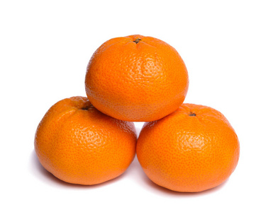 三个橙色水果背景