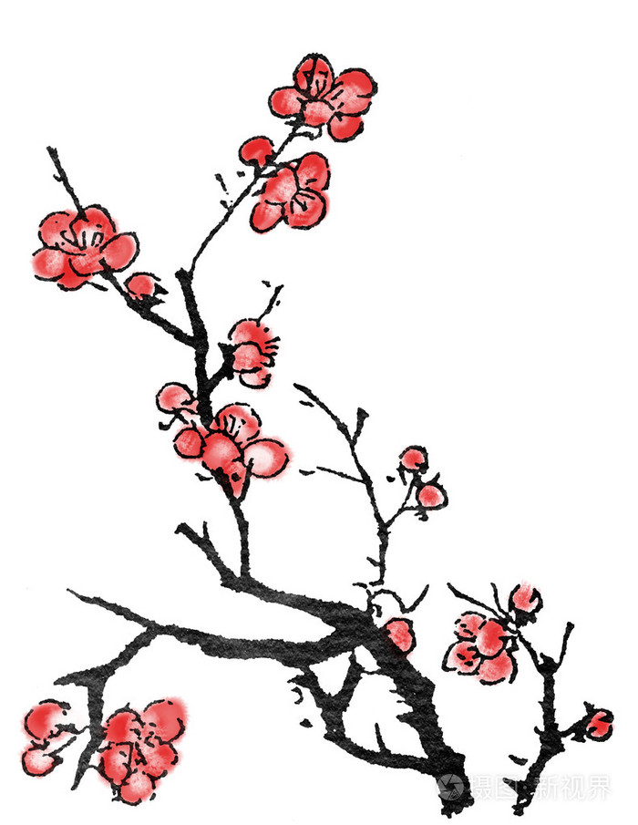 中国绘画的梅花