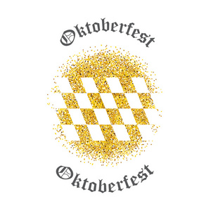 慕尼黑啤酒节传统德国装饰品上金晶石的象征