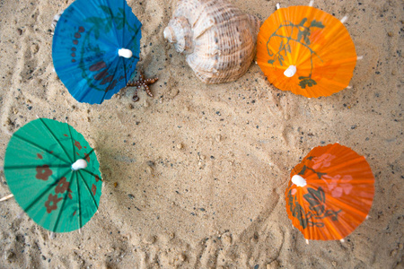 在砂概念度假海滩遮阳伞