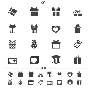礼品盒 icons.vector eps10