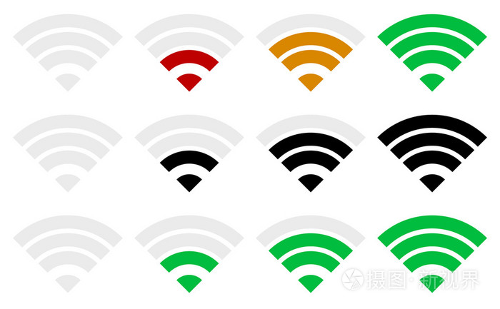 信号强度指示器模板插画-正版商用图片0vb527-摄图新视界