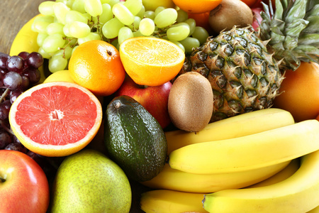 堆的各种水果图片