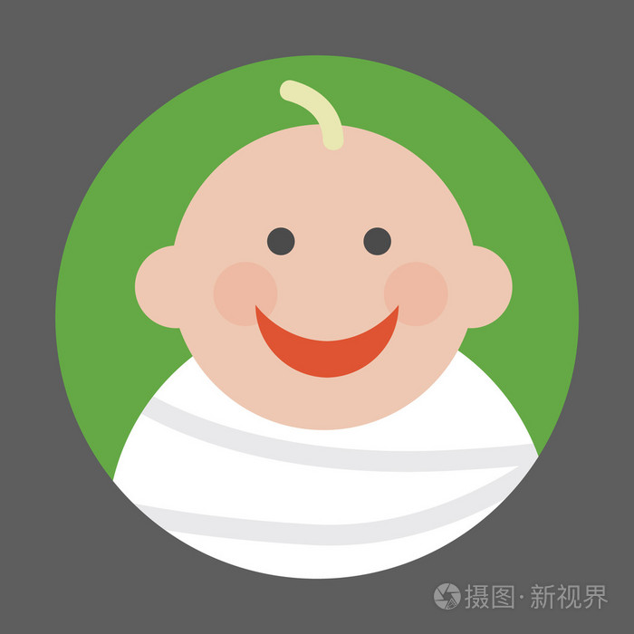 矢量平面彩色的图标,与婴儿插画-正版商用图片0vbfwm-摄图新视界