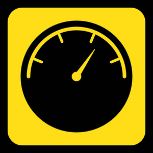 黄色, 黑色标志-量具, 拨号符号图标照片