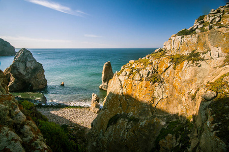 在葡萄牙 Cabo da Roca 上一道亮丽的风景