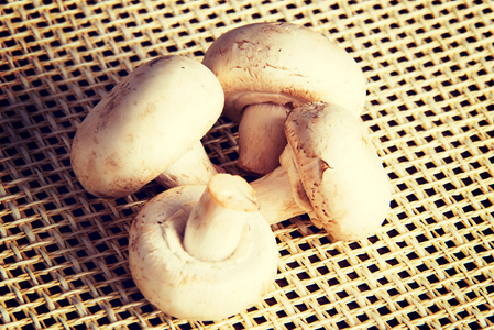 新鲜的 mashrooms 香菇