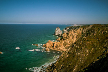 在葡萄牙 Cabo da Roca 上一道亮丽的风景