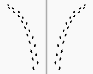 赤脚的踪迹照片