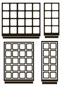 白色隔离柜的家具图标