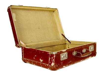 老式棕色手提箱
