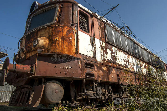 废弃电力机车