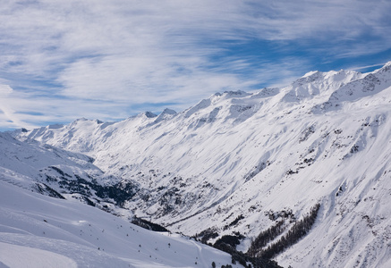 滑雪度假村 hohrgurgl。奥地利