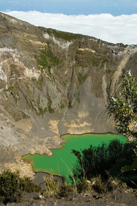 irazu 火山在哥斯达黎加