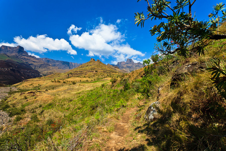 在一个晴朗的天山风景