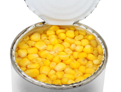 罐的玉米