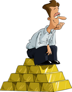 卡通有钱人图片