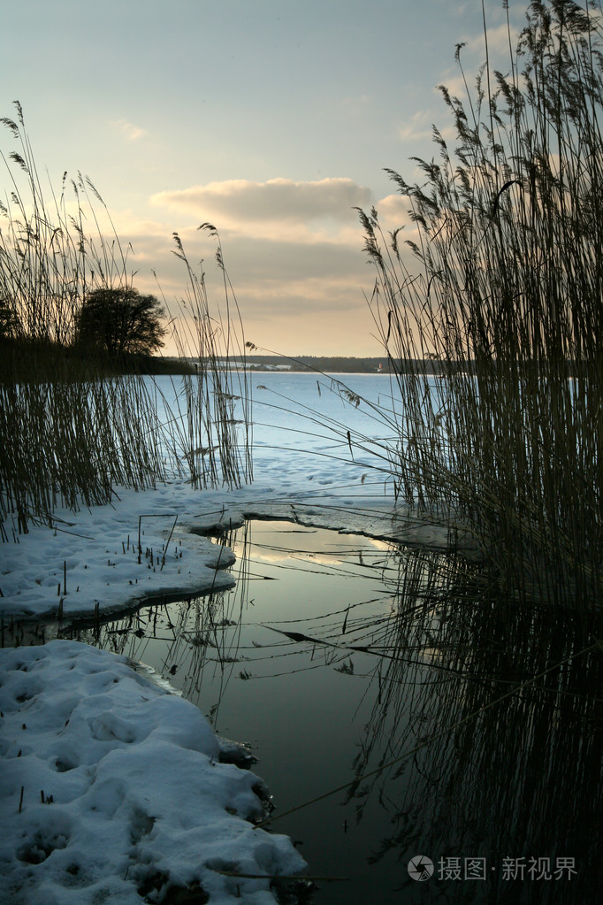 冬天湖