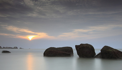 令人惊叹的长时间曝光海景