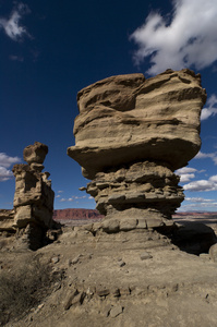 奇异风形岩层在 ischigualasto 国家 pa