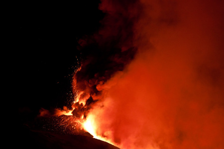 埃特纳火山的喷发