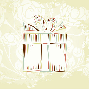 礼品圣诞框卡庆祝快乐新的一年的生日丝带本