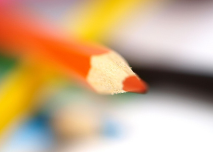 彩色铅笔宏照片图片