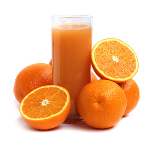 桔汁和橙子