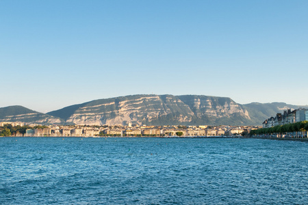 Lake and City of Geneva, Switzerland, Mont Saleve Le Salve