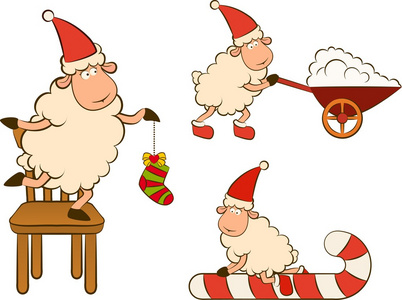 圣诞搞笑羊套