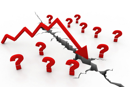 经济衰退概念图片