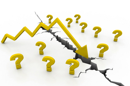 想法紧缩经济衰退概念照片