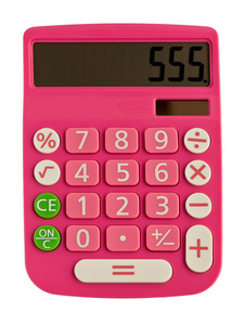 迷人的粉红色计算器
