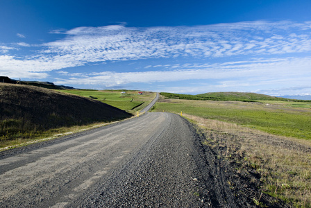 冰岛的景区道路图片