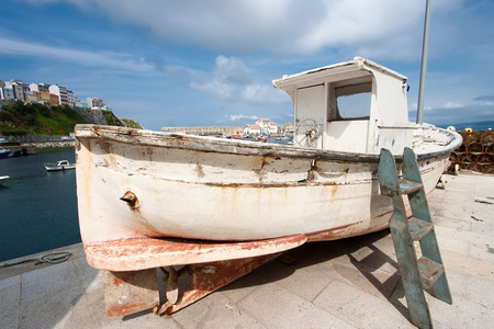 Boat in Malpica, La Corua, Spain