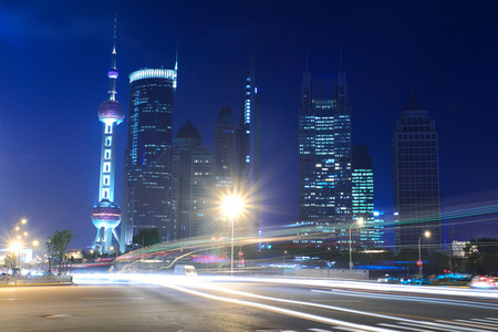 上海陆家嘴城市小夜灯图片