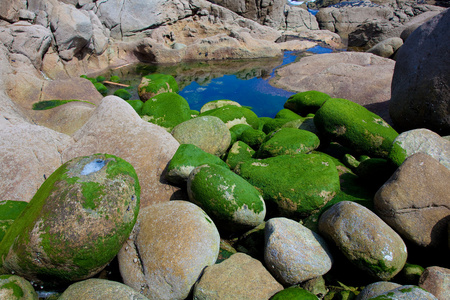 Rocks in Muxia, La Corua, Spain