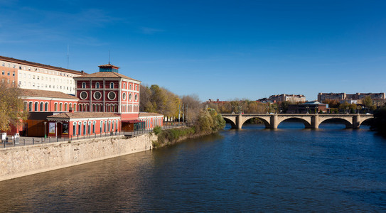 Ebro river, Logroo, La Rioja, Spain