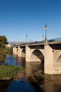 Bridge of stone, Logroo, La Rioja, Spain