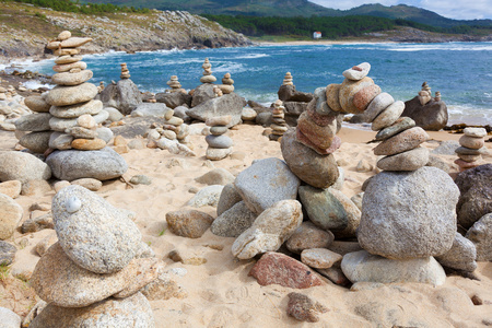 Beach near at Castro de Baroa, La Corua, Galicia, Spain