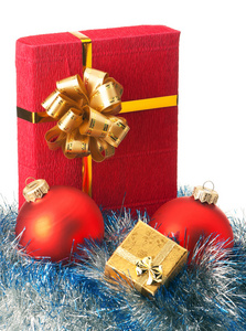 圣诞小玩意和礼品盒
