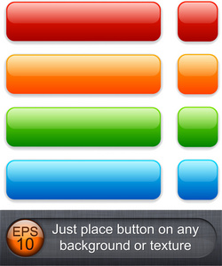 有光泽的矩形按钮照片