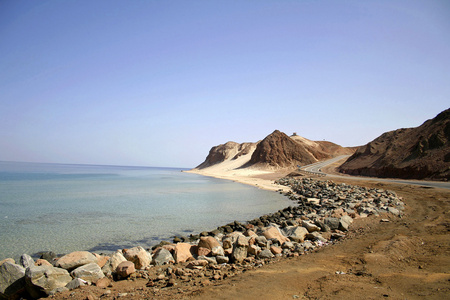 绕路和小山，西奈半岛 红海埃及