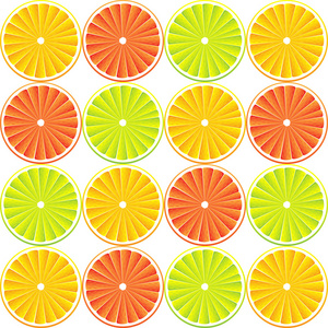 柑橘类水果背景矢量