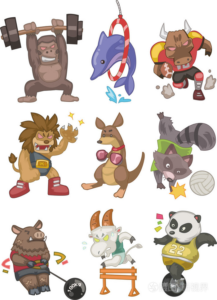 动物体育插画-正版商用图片0vjw2n-摄图新视界